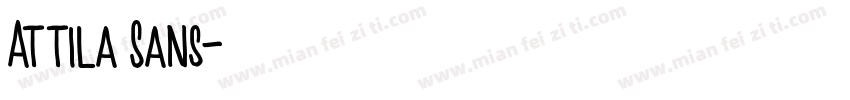 Attila Sans字体转换